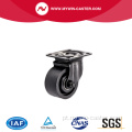 Venda superior de 3 polegadas Roda de baixa gravidade Casters de nylon preto